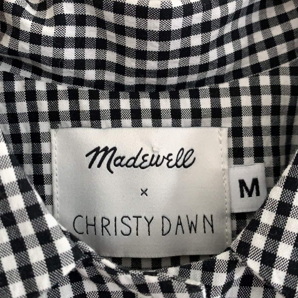 Christy Dawn Black and White Checkered Dress - Picture 2 of 7